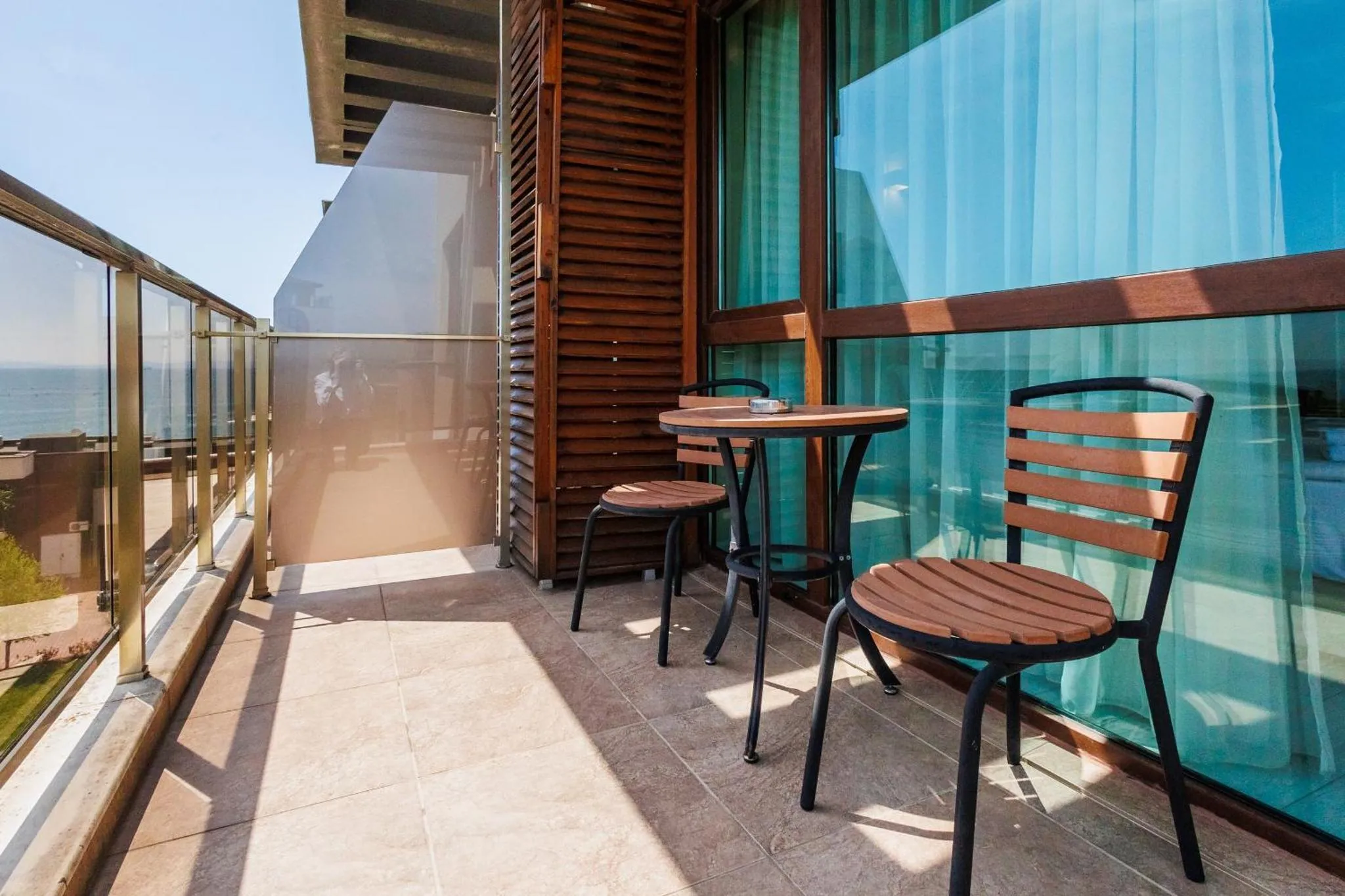 Двойна делукс стая с изглед към морето – St. Panteleimon Beach Hotel, Несебър