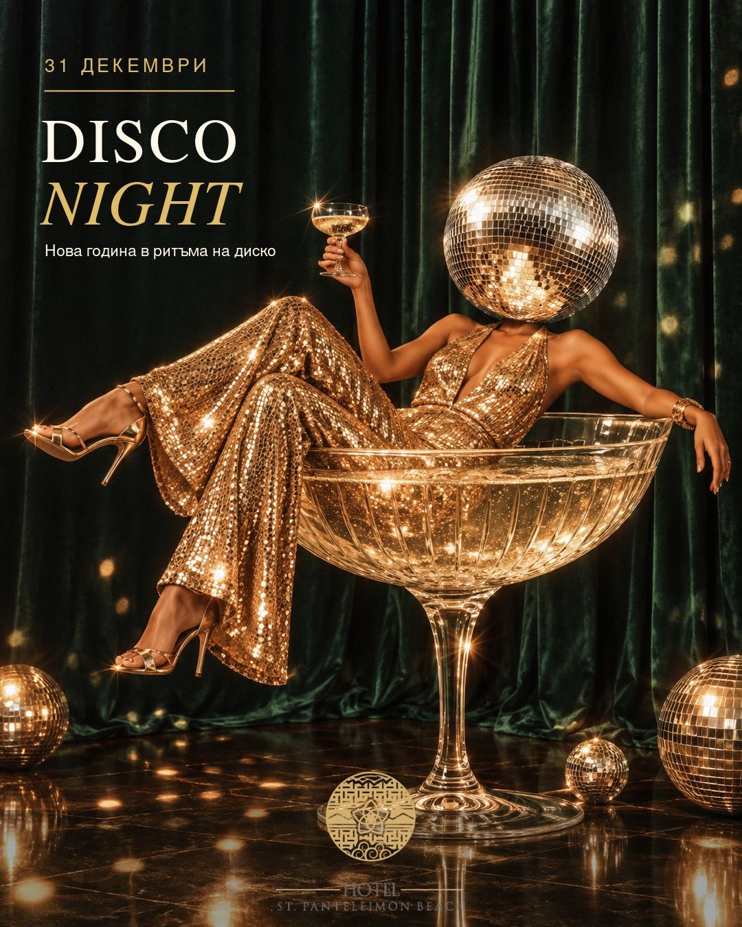 Disco Night – New Year at St. Panteleimon Beach Hotel