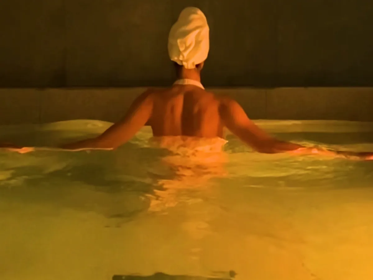Jacuzzi cald în zona SPA